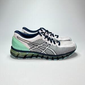 ASICS Gel-Quantum 360 White Blue Running Shoes T6G6N Sneakers Women’s Size 8
